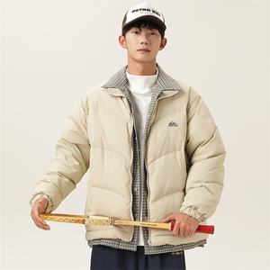 2025冬季新款男日系潮牌立领白鸭绒羽绒服加厚外套棉衣YR30-F255图片