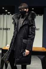 价格调整按市场嘴低价拿货大毛领长款修身户外羽绒服，男装羽绒服，星座301D-5(原星座1415）