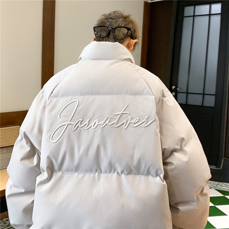 港风2024冬装宽松棉衣大码刺绣棉服棉袄冬季情侣外套男S282-P118,男装棉衣,电商A233-1