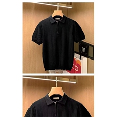 M430-P45翻领短袖polo衫男夏季韩版修身潮流2025新款百搭T恤上衣，男装T恤，星座617A-1（原B318A）