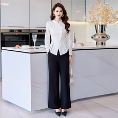 喜婆婆婚宴装春季妈妈礼服平时可穿婚礼穿搭高贵年轻洋气裤子套装，女装套装/套裙，卡杰菲