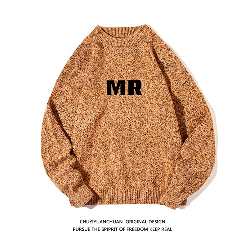 加厚加绒毛衣男大码毛线衣男针织衫M19253-P45加绒款-P65白底,男装针织衫/毛衣,电商A040A