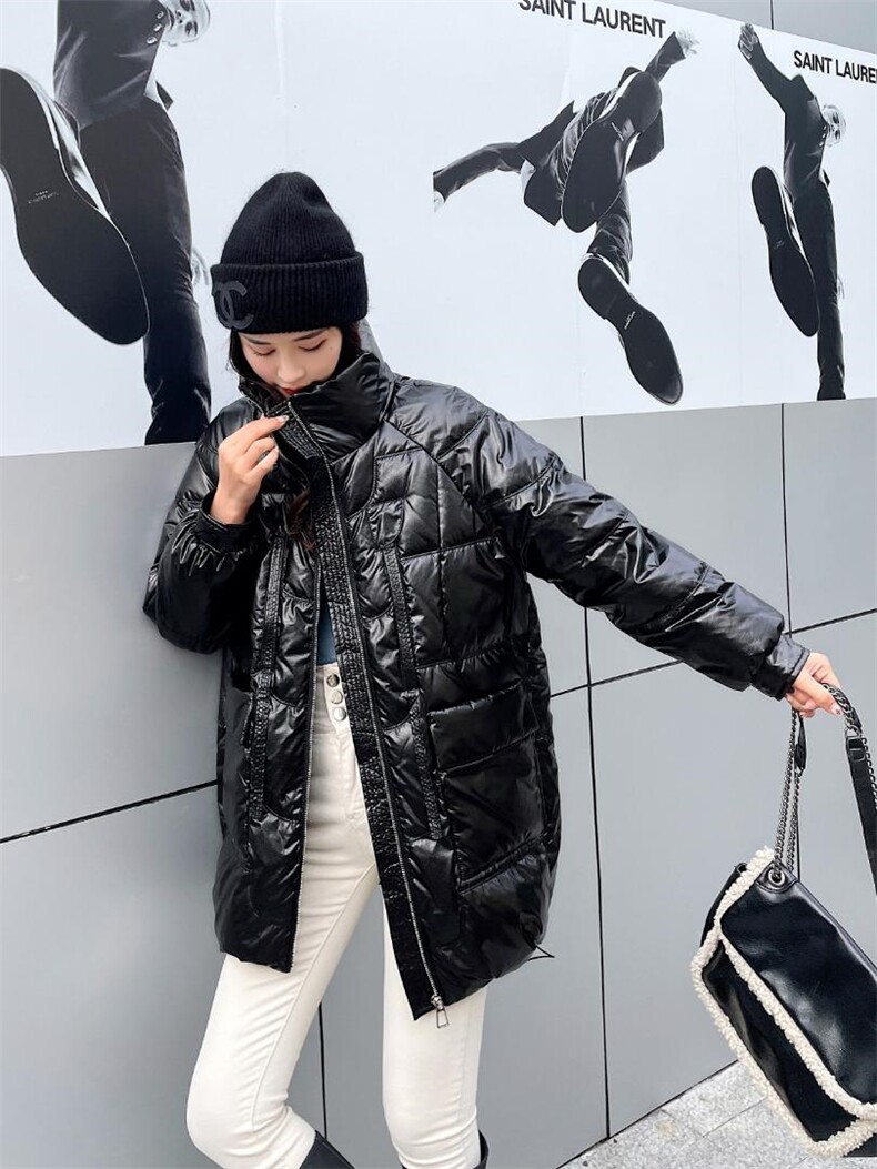 现货时尚简单大气羽绒服90%白鸭绒,女装羽绒服,宫廷韵色