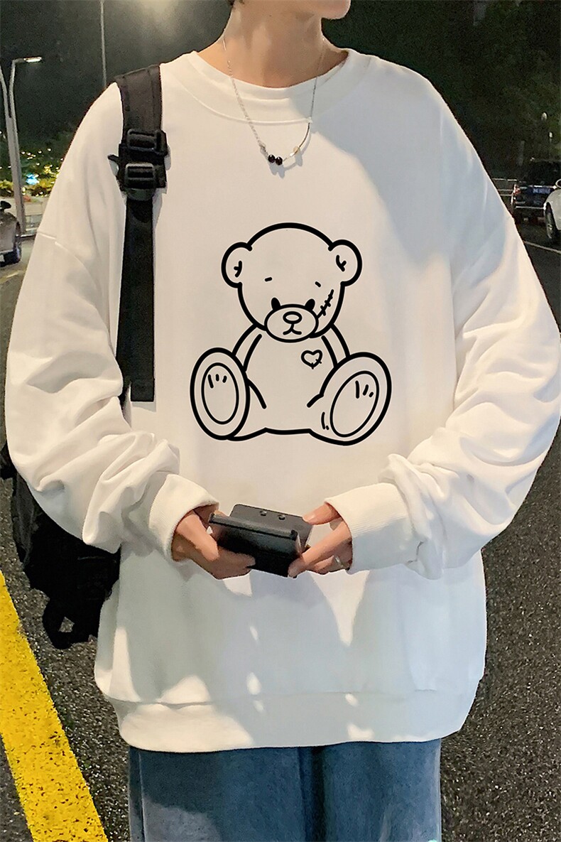 S6174-P28加绒款-P33秋季圆领卫衣男大码韩版宽松长袖外套,男装卫衣,电商A040