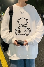 S6174-P28加绒款-P33秋季圆领卫衣男大码韩版宽松长袖外套，男装卫衣，电商A040