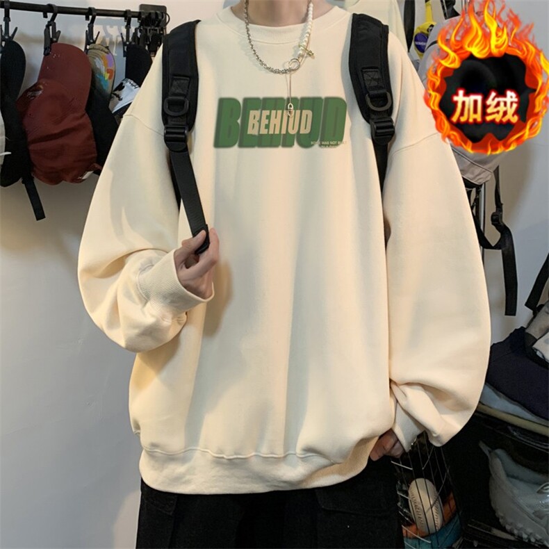 1506-1/GW20400/P29圆领卫衣男青少年潮流大码男装搭配图片