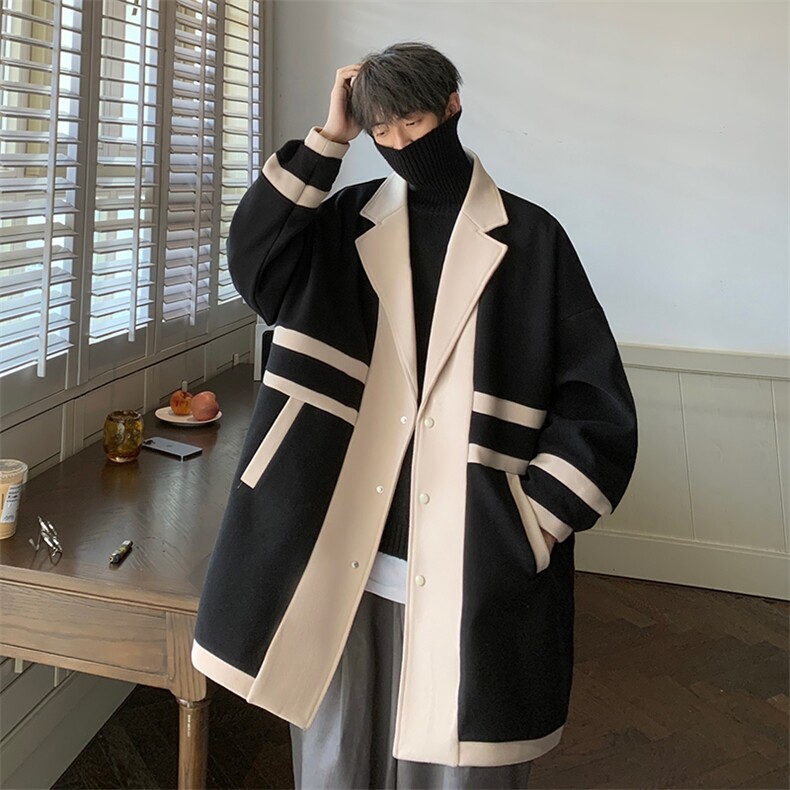 男装呢料呢子风衣B239-F528-P135图片