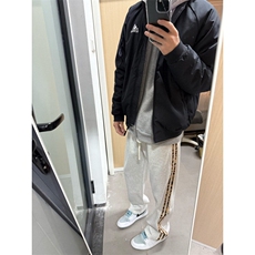 【有货】JRK83CC-特P45加绒豹纹三条杠裤子男加厚条纹卫裤，男装休闲裤，星座1007（原301D）