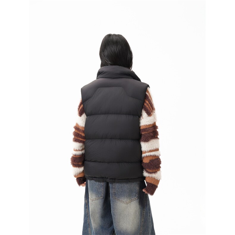 90%绒新标有报告短款宽松羽绒服马甲上衣Y981/P210现货,男装羽绒服,星座202-3
