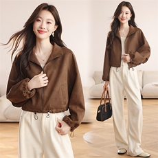 现货秒发2026春季休闲风韩版小个子短款外套休闲外套，女装短外套，星宇服饰