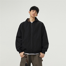 可二开豹纹元素大码M-5XL连帽夹克男100%聚酯纤维JK78091P69控108，男装夹克，星座227-7