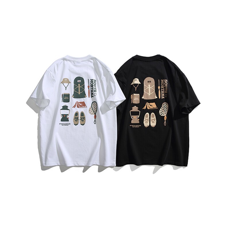 2025夏季新款原创潮牌日系男装T恤T1090，男装T恤，电商A101（原外27）