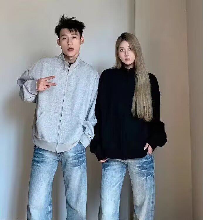 1506/QWY4520/P34痞帅高街潮牌港风日系原宿风韩版潮流宽松夹克，男装夹克，星座1506