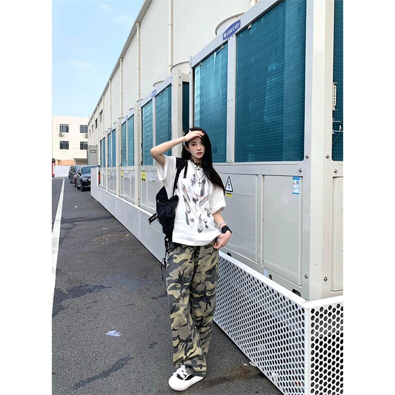 【网图有货】迷彩工装裤阔腿美式复古hiphop裤子高街8265LL-特P48,男装工装外套,星座1007（原301D）