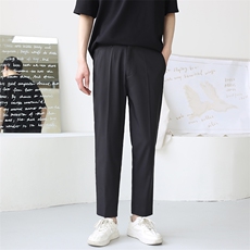 轻熟风夏季薄款宽松休闲裤垂感顺滑9分西裤男装1412-2/5078/P58，男装西裤，星座1412-2