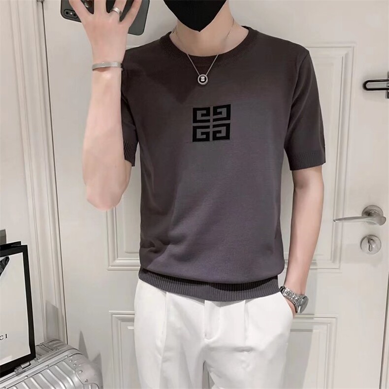 男春季潮韩版宽松百搭情侣冰丝短袖针织衫S248P37,男装针织衫/毛衣,星座1116-2