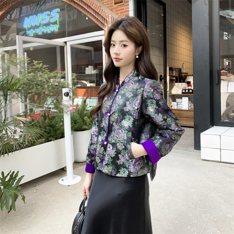 2026年春季女装女士精品唐装民族服装舞台服装唐装,女装短外套,凡歌灵