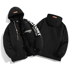 麂皮绒连帽棉衣男女棉服新款棉袄加绒外套冬装3355-P90控128，男装棉衣，星座207