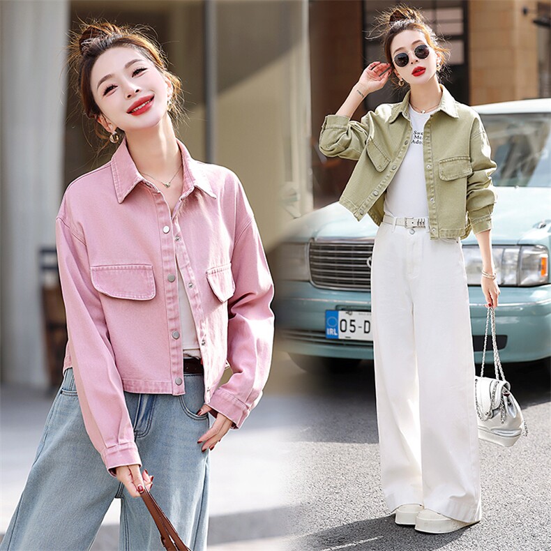 小香风牛仔外套女2025春秋装新款韩版潮流时尚百搭休闲女士上衣服，女装牛仔外套，星宇服饰