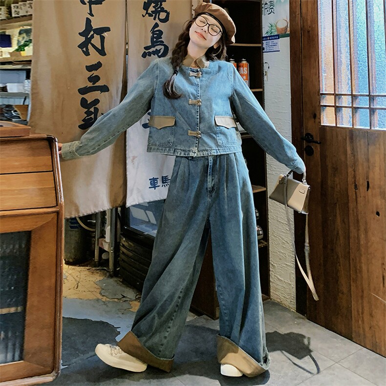 9907牛仔套装两色批170控238现货,女装套装/套裙,浙宝305