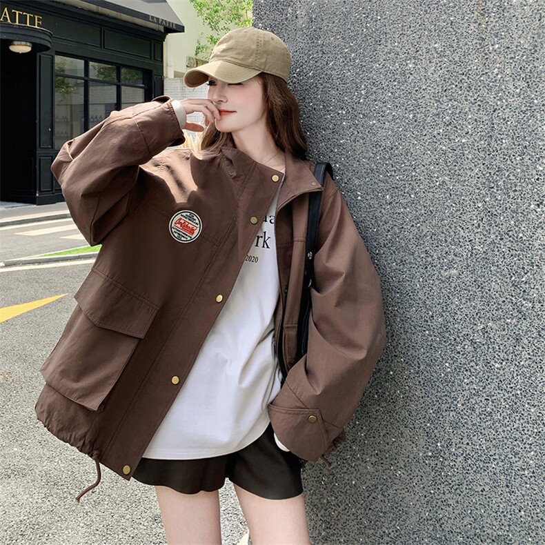 26新款现货大货已到店抽绳工装外套6869-P195-K288,女装短外套,2D034