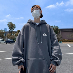 抖音得物供货 可提供视频 春装重磅美式宽松连帽卫衣DL2386图片