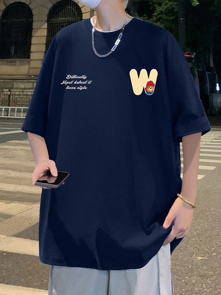 T750大码宽松纯棉运动圆领体恤衫oversize短袖T恤男重磅T,男装T恤,星座304A-1