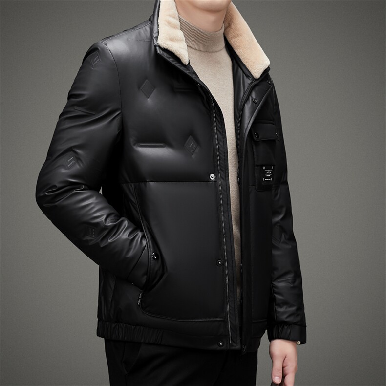 CAH2805钱塘2020-2冬季厚款时尚休闲简约百搭中年男士羽绒服P230,男装羽绒服,钱塘207-2