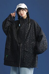 2026秋装新款韩版潮青春个性宽松夹克情侣外套 G510--P75控98图片