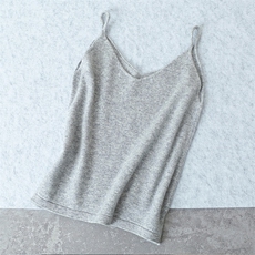 纯毛双肩吊带小背心，女装背心吊带，唯若美羊绒