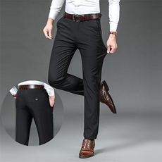 外贸2025秋冬季爸爸装男士加绒厚款休闲裤弹力西裤518现货长期做，男装西裤，星座224-1