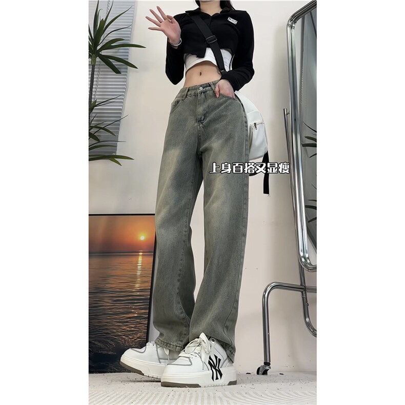 k1029-p40-控58  M-5XL现货宽松cleanfit牛仔裤图片
