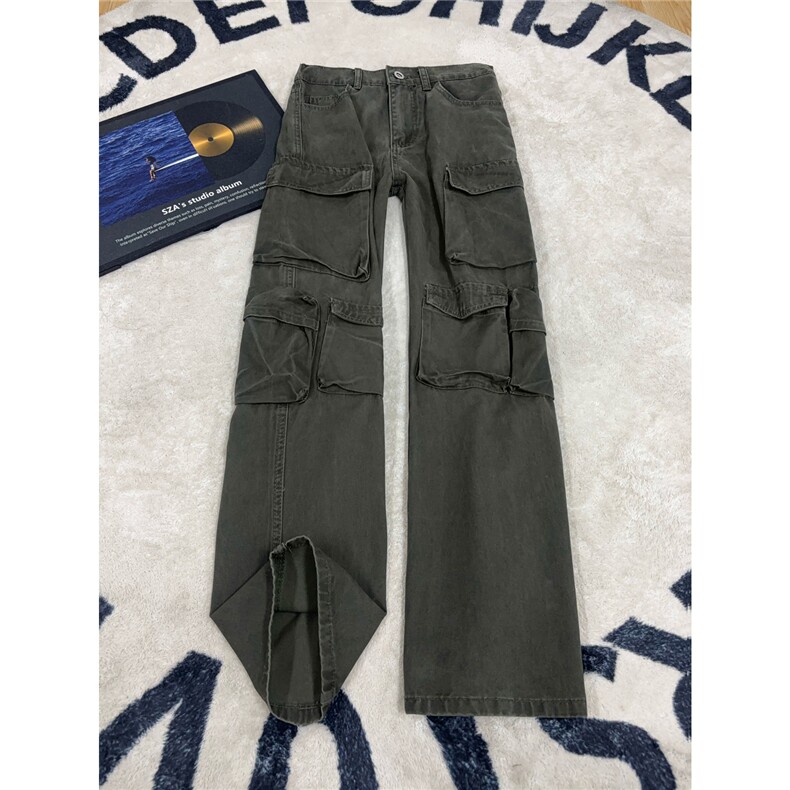 B221 美式ins高街洗褪多口袋工装休闲牛仔裤 LK26646-特P60控108图片