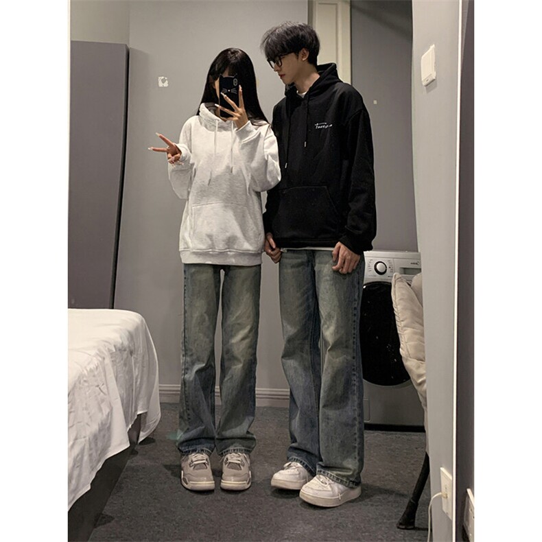 抖音得物供货可提供视频春装重磅美式宽松连帽卫衣DL3003,男装卫衣,电商A486-1