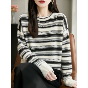 毛衣女冬季加厚外穿内搭套头圆领短款小个子时尚针织衫打底衫上衣，女装针织衫/毛衣，暖姿羊绒