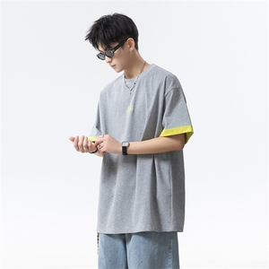 撞色设计感短袖t恤男 cp154-特p30图片