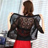 开衫短款蕾丝镂空2021年夏季件纯色蕾丝衫/雪纺衫时尚潮流气质优雅，女装蕾丝衫/雪纺衫，婵米儿