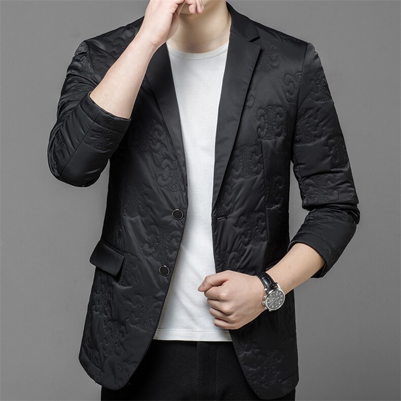 ASD5568男士2023年春季新款长袖西服休闲青年夹克西装厚款单西图片