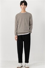 秋冬2022圆领毛衣男韩版修身打底百搭100％羊毛针织衫58332P105，男装T恤，电商A355（原A415）