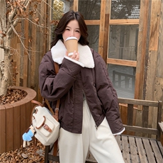 新款冬装羊羔毛领棉服（大货已出），女装棉衣/棉服，2C222