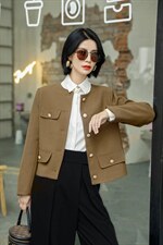 金纺毛感斜纹面料，其它，他她迷