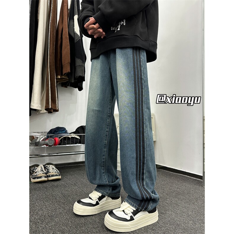 XZ616春季新款巴黎神裤百搭经典织带牛仔裤TY2401P65控78,男装牛仔裤,星座512A（原616）