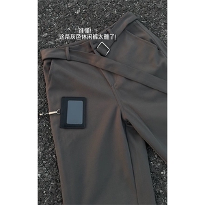 美式复古420G保暖呢料弯刀裤男女宽松百搭加厚休闲裤K3671-特P45图片