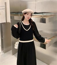 韩系连衣裙，女装连衣裙，E莎