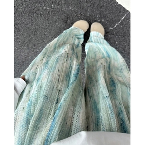 2026春季新款小众设计感扎染镂空透气休闲裤男女K5911特P35控68图片