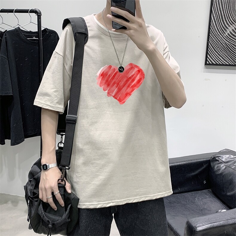 2021港风夏季宽松男女情侣短袖T恤XZ1102-1-T1685-P25,男装T恤,星座510A-1