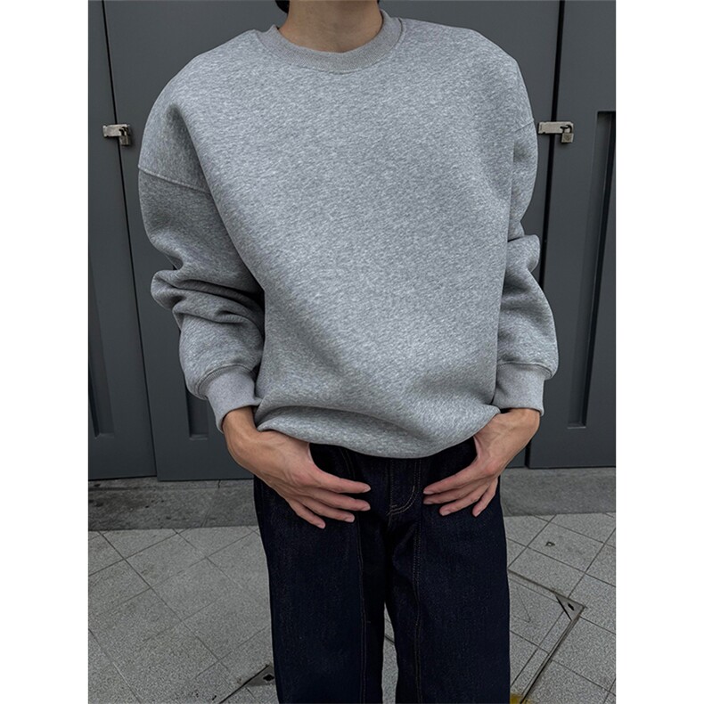 1506-1/WB101/P41重磅小领口正肩圆领卫衣男士春秋百搭休闲卫衣,男装卫衣,星座1506-1