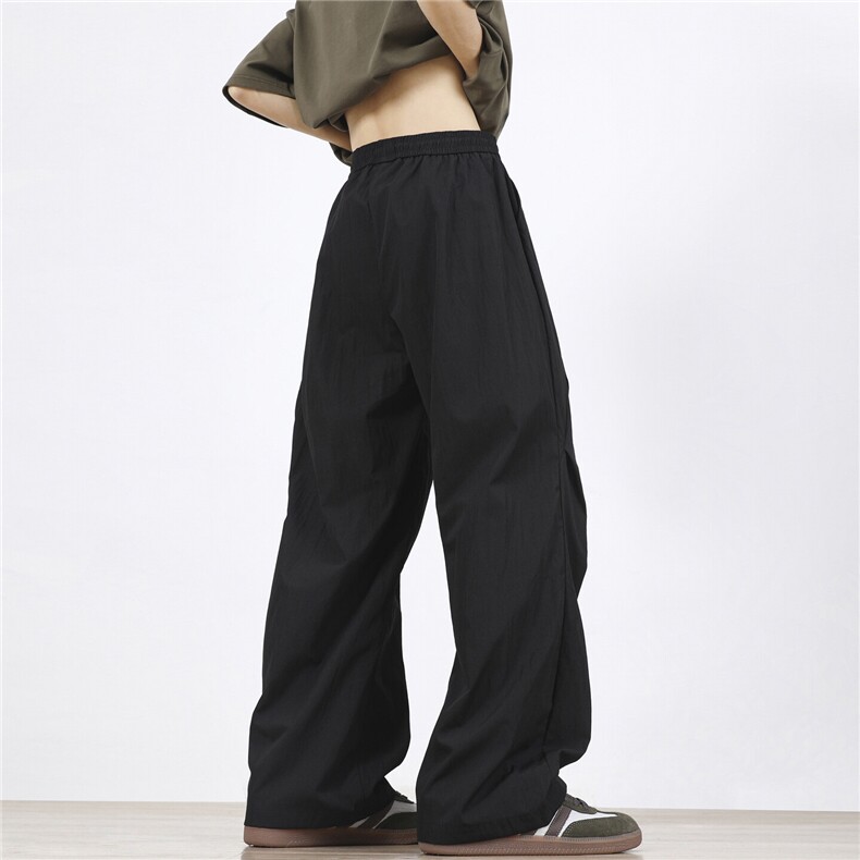 百搭垂感褶皱休闲裤长裤工装阔腿裤宽松大码复古薄款310-KZ99-P35，男装工装外套，星座310A-4