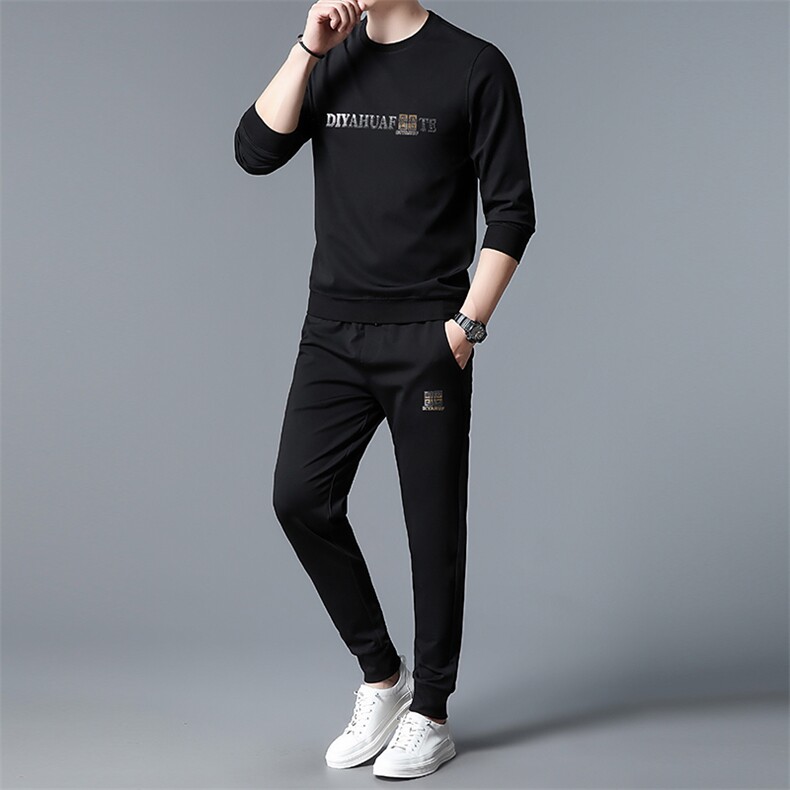 S3035-2钱塘2020-2春秋季薄款新款中青年男士时尚休闲卫衣P127,男装休闲套装,钱塘207-2