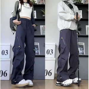 抖音同款冲锋裤弯刀直筒裤三防工装裤-CK1662-P30图片